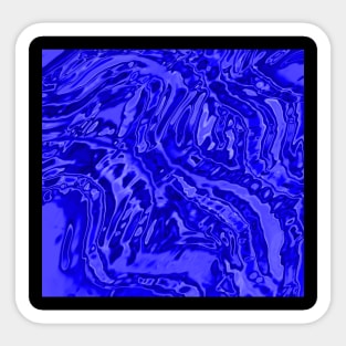 Bright Blue Psychedelic Sticker